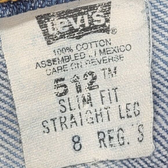 𝅺LEVIS 512 Slim Fit Straight Leg Size 8 Regular - Picture 15 of 16